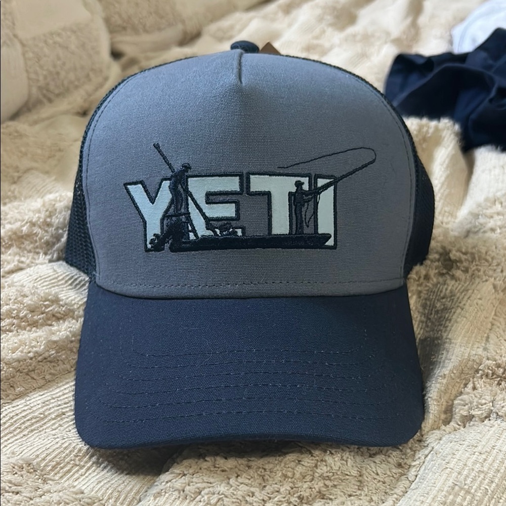 YETI Two-Tone Gray and Black Cap